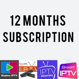 IPTV 12 Month Subscription Smart IPTV-Firestick-Mag Box
