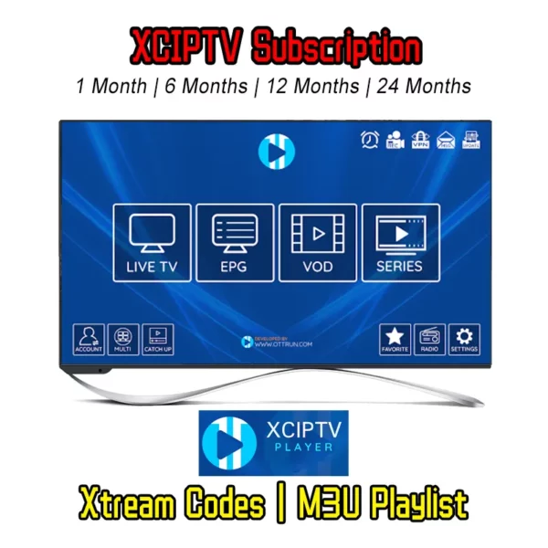 XCIPTV Subscription